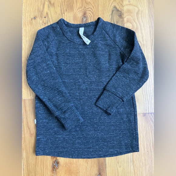 Brand new Childhoods Clothing Waffle top and bottoms set dark gray 🔥 4T - Picture 2 of 10